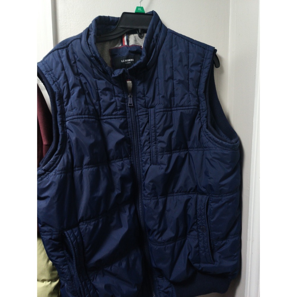 LC Waikiki Outerwear Men's Navy Vest Full Zip Size XXL